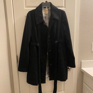 Tulle pea coat